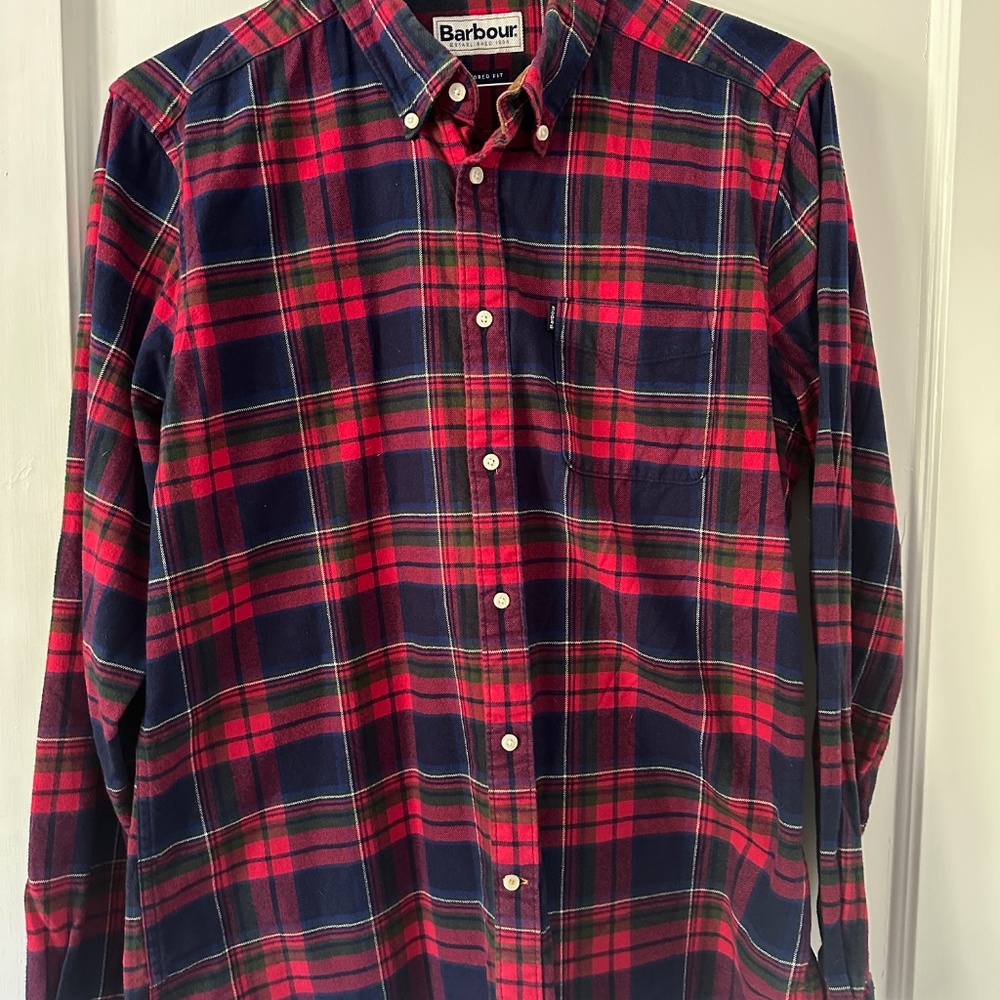 BARBOUR RED PLAID SHIRT